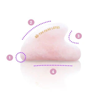غواشا الكوارتز الوردي من The Pure Rotus Gua sha